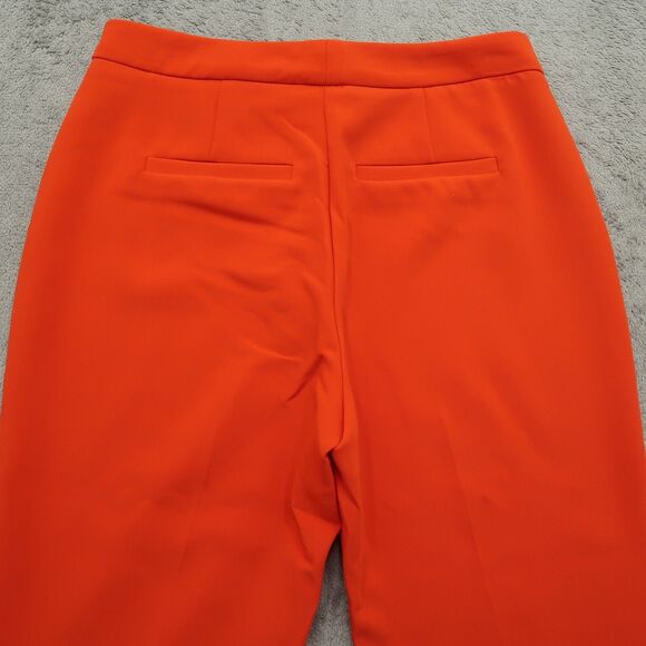 Nine West Pants Women's Size 2 Orange Mid-Rise Kick Flare 26" Inseam Stretch - Picture 13 of 16